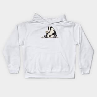 Planting Badger Kids Hoodie